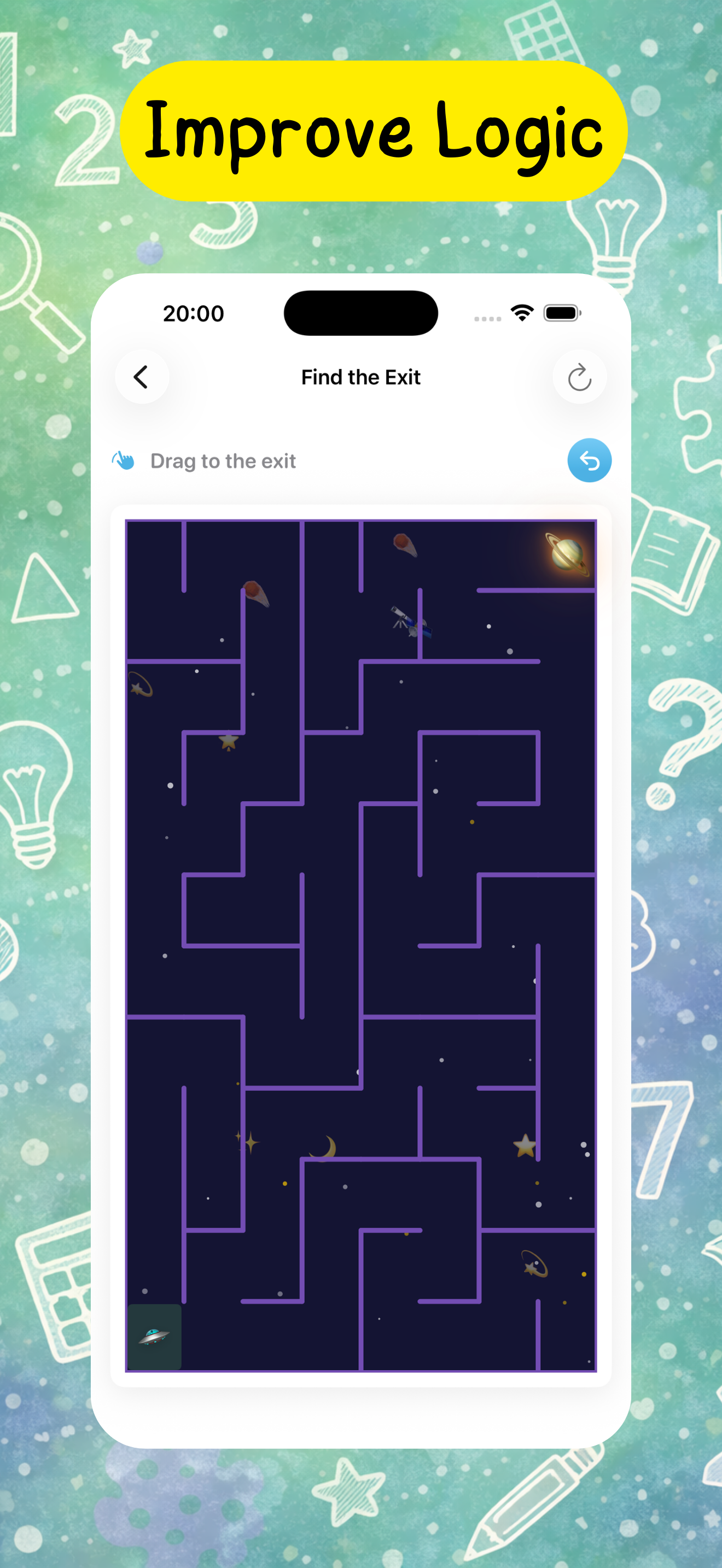 AnLi Kids screenshot showing a maze-style logic game